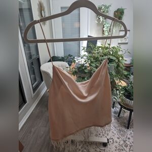L'Academie Feather Trimmed Cami